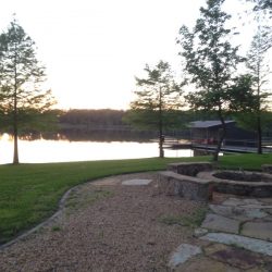 Lake Boat Dock with Fire Pit | Athens Steel Building
