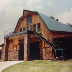 Large Wooden Barn with Steel Roof | Athens Steel Building